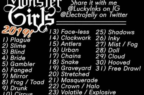 31 Monster Girls prompt list